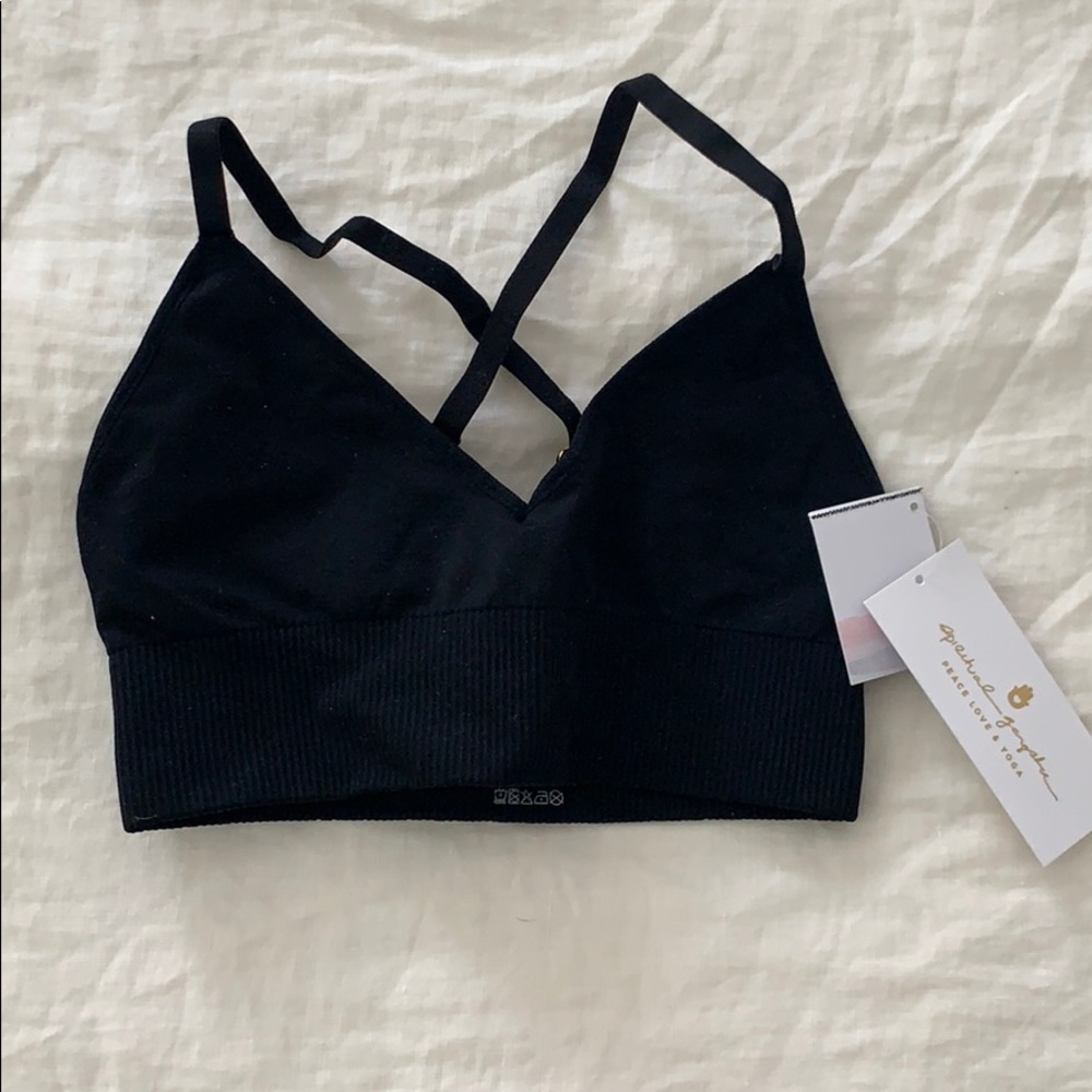 NWT Spiritual Gangster Cross Back Bra